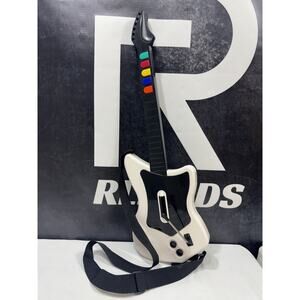 Sony PlayStation 2 PS2 Red Octane Wireless Guitar Hero White #95025 No Dongle